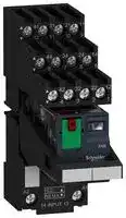 RXM4AB1B7PVS: Power Relay, 4PDT, 24 VAC, 6 A, Harmony RXM Series, Socket, Non Latching