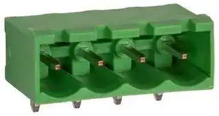 CTB9358/4: Terminal Block, Header, Header, 5.08 mm, 4 Ways, 12 A, 320 V, Through Hole Right Angle