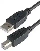 PSG91411: USB 2.0 A Plug to B Plug  Cable, 1m Black