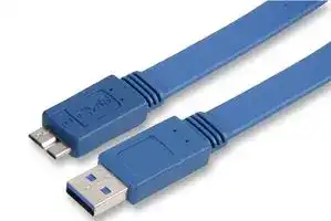 PSG90491: USB Cable, Type A Plug to Micro Type B Plug, 1 m, 3.28 ft, USB 3.0, Blue