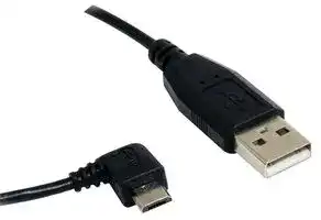 UUSBHAUB1RA: USB Cable, Type A Plug to Micro Type B Plug, 300 mm, 11.84 ", USB 2.0, Black