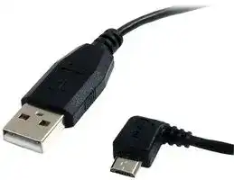 UUSBHAUB3LA: USB Cable, Type A Plug to Micro Type B Plug, 900 mm, 2.95 ft, USB 2.0, Black