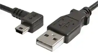 USB2HABM3LA: USB Cable, Type A Plug to Mini Type B Plug, 0.9 m, 35.4 ", USB 2.0, Black