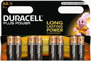 5000394017764: Battery, Plus Power With Duralock, Pack of 8, 1.5 V, AA, Alkaline