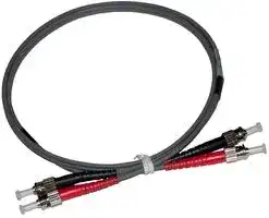 005-302-010-01B: Fibre Optic Cable, Multimode, 125 µm, ST-ST, 3.28 ft/1 m