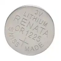 CR1225: Battery, Single Cell, 3 V, 1225, Lithium Manganese Dioxide, 48 mAh, Pressure Contact, 1