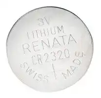 CR2320: Battery, Single Cell, 3 V, 2320, Lithium Manganese Dioxide, 150 mAh, Pressure Contact, 1