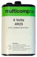 MP-PE000007: Battery, 6 V, PJ996, 4R25, Zinc Manganese Dioxide, 1.2 Ah, Screw, 1