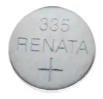335: Battery, Watch, Single Cell, 1.55 V, Silver Oxide, 6 mAh, Pressure Contact, 5.8 mm