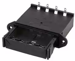BX0027: Battery Holder, AA Size, 4 Cell, 14.5 mm Dia, Panel Mount