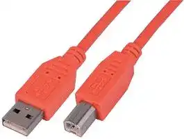PSG91461: USB Cable, Type A Plug to Type B Plug, 1 m, 3.28 ft, USB 2.0, Red