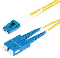 SMLCSC-OS2-50M: Fiber Optic Cable, 50ft (164ft) LC to SC (UPC) OS2 Single Mode Fiber Cable, 9/125µm Duplex, LSZH