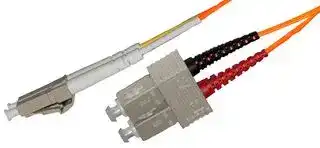 005-629-010-01B: Fibre Optic Cable, Multimode, 125 µm, SC-LC, 3.28 ft/1 m