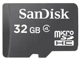 SDSDQ-032G-E11M: Flash Memory Card, MicroSDHC Card, 32 GB, Class 4