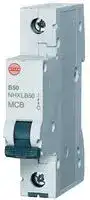 NHXLB50: Thermal Magnetic Circuit Breaker, 50 A, 1 Pole, 240 V, DIN Rail