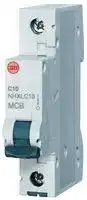 NHXLC10: Thermal Magnetic Circuit Breaker, 10 A, 1 Pole, 240 V, DIN Rail