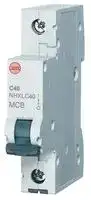 NHXLC40: Thermal Magnetic Circuit Breaker, 40 A, 1 Pole, 240 V, DIN Rail