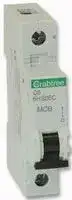 6HS06C: Thermal Magnetic Circuit Breaker, Loadstar C Curve Series, 6 A, 1 Pole, 230 VAC, DIN Rail