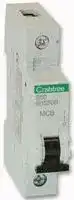 6HS50B: Thermal Magnetic Circuit Breaker, Loadstar B Curve Series, 50 A, 1 Pole, 230 VAC, DIN Rail