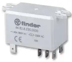 66.82.8.024.0000 — General Purpose Relay, 66 Series, Power, DPDT, 24 VAC, 30 A