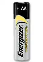 636105: Battery, Industrial, Pack of 10, 1.5 V, AA, Alkaline, Raised Positive and Flat Negative, 14.5 mm