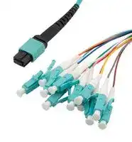MPF12OM3-09LCR-1: FIBRE CORD, MPO JACK TO LC, 12FIBRES, 1M