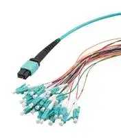 MPM24OM3-09LCR-1: FIBRE CORD, MPO PLUG TO LC, 24FIBRES, 1M