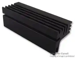 SK 125 84 SA: Heat Sink, EU Card, 5.8 °C/W, 84 mm, 28 mm, 84 mm
