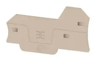 2871770000: END PLATE, 2.61"X1.59"X0.083, DARK BEIGE
