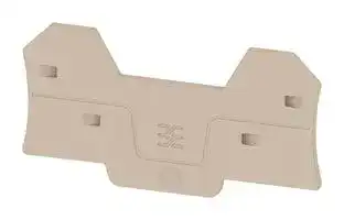 2871790000: END PLATE, 3.05"X1.59"X0.083, DARK BEIGE
