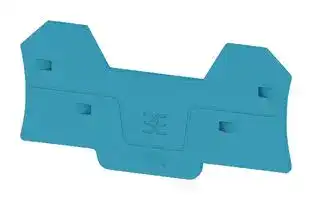 2871800000: END PLATE, 3.05"X1.59"X0.083, BLUE