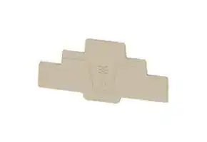 2816950000: END PLATE, 4.1"X1.94"X0.079, DARK BEIGE