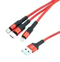 CAU2A-3IN1-1M.: USB CABLE, 2.0 TYPE A PLUG-LIGHTNIN/PLUG