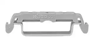 0209-0120: MOUNTING FOOT, GREY, DIN-35 RAIL