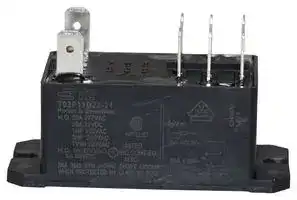 T92P11D22-24: Power Relay, DPDT, 24 VDC, 30 A, T92 Series, Panel Mount, Non Latching