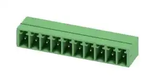 1803358: Terminal Block, Header, 3.81 mm, 10 Ways, 8 A, 160 V, Through Hole Right Angle
