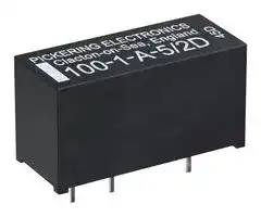 100-1-A-5/2D: Reed Relay, SPST-NO, 5 VDC, 1000 Series, Through Hole, 3.3 kohm, 500 mA