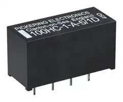 100HC-1-A-12/1D: Reed Relay, SPST-NO, 12 VDC, 100HC Series, Through Hole, 2 kohm, 1 A