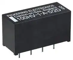 100HV-1-A-5/1D: Reed Relay, SPST-NO, 5 VDC, 100HC Series, Through Hole, 2.2 kohm, 1 A