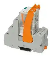 2903303: Power Relay, DPDT, 24 VDC, 10 A, RIFLINE complete Series, DIN Rail, Non Latching