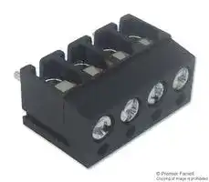 CTB1202/4BK: Standard Terminal Block, Wire to Board, CTB1202, 4 Contacts, 5 mm, Terminal Block, PCB, PCB Mount