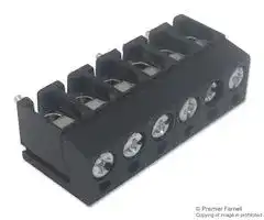 CTB1202/6BK: Standard Terminal Block, Wire to Board, CTB1202, 6 Contacts, 5 mm, Terminal Block, PCB, PCB Mount