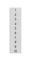 8WH8140-1AB25: Terminal Block Marker, White, Labeling Plate, Siemens ALPHA FIX Series 1.5mm² 8WH Terminal Blocks