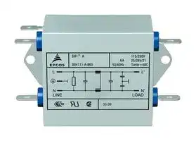 B84111A0000A010: Power Line Filter, General Purpose, 250 V, 1 A, Single Phase, 1 Stage, Chassis Mount