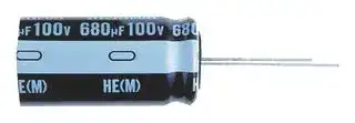 UHE1H101MPD1TD: Electrolytic Capacitor, 100 µF, 50 V, ± 20%, Radial Leaded, 7000 hours @ 105°C, Polar