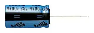 UKA1C101MDD1TD: Electrolytic Capacitor, 100 µF, 16 V, ± 20%, Radial Leaded, 2000 hours @ 105°C, Polar