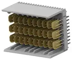 6469083-1: Connector, HM-Zd, 60 Contacts, 2.5 mm, Plug, Press Fit, 6 Rows