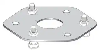 XUSZFB1: Fixing Base, Pack 1, Preventa™ Light Curtains, Type XUSL