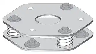 XUSZFB2: Fixing Base, Pack 2, Preventa™ Light Curtains, Type XUSL