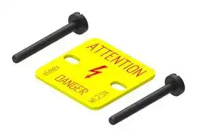 WL2.5N: Accessory, Elkay KUT2.5N Feed Through Terminal Blocks, Warning Label